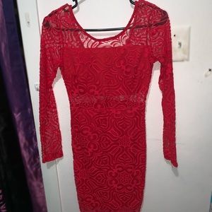 Pink Long Sleeve Dress